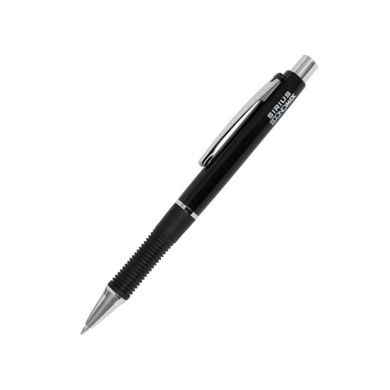 Ручка кулькова ECONOMIX (E10112) SIRIUS, автоматична, чорнила сині